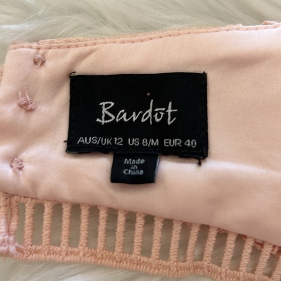 Bardot Botanica Lace Dress in Melon Size 8 - Picture 12 of 14